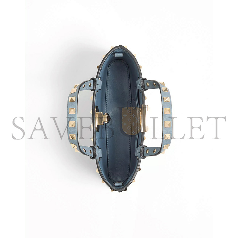Va1e*ntin0 ROCKSTUD MINI SHOPPING BAG IN GRAINY CALFSKIN WP0AT0VSH (18.5*12.5*5.5cm)
